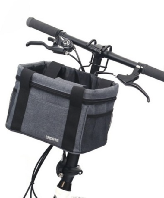 얼게이트 T핸들바 바구니, 그레이, 1개