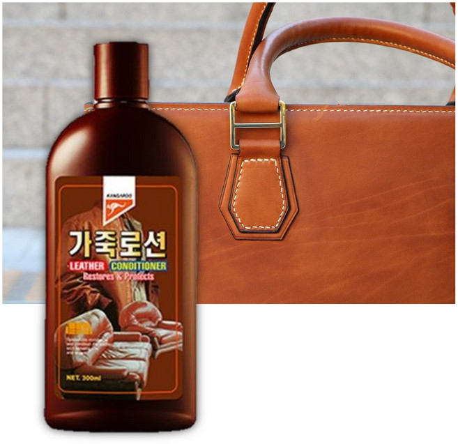 가죽가방 끈적임 곰팡이 가죽 이염 제거 광택 나파가죽 관리 소파 클리너 복원, 1개