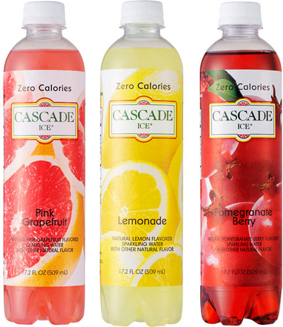 캐스케이드 스파클링워터 3종 (핑크 자몽에이드+레모네이드+석류에이드) 509ml x 12ea, 12개