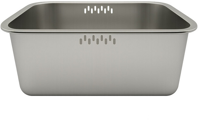 헬로제인 스텐 304 사각 설거지통, 1개, 그레이