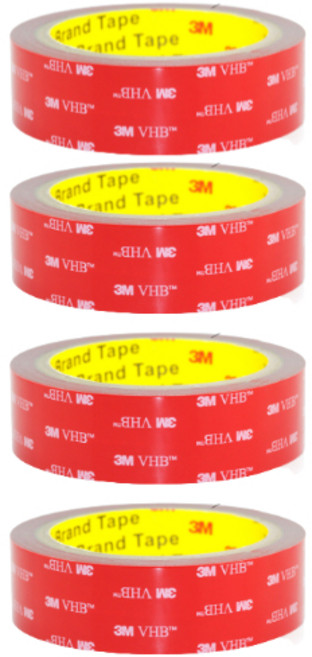 아름 3M VHB(초강력) 다목적 양면테이프 2cm 길이 3미터 X 4개