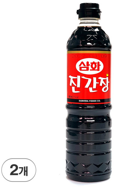 삼화식품 진간장, 900ml, 2개
