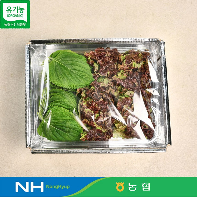 유기농인증 만인산농협 당일채취 당일발송으로 더신선한 상추 추부 깻잎 300g, 1개