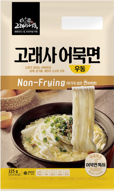 고래사어묵 고래사 어묵면 우동 225g, 1개