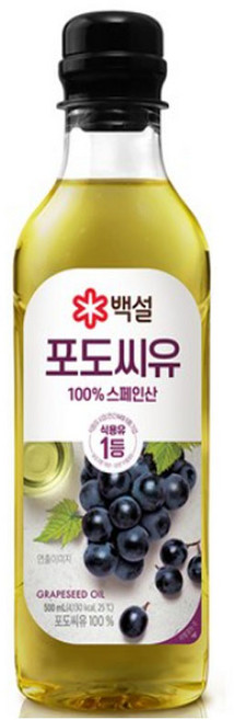(상온)씨제이제일제당 포도씨유, 1개, 500ml