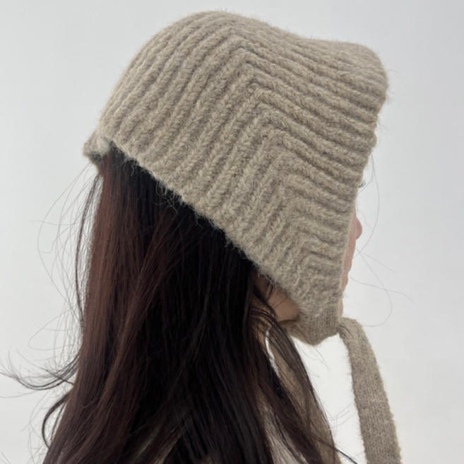 디베일 니트 귀도리 방한 이어머프 겨울 두건 머플러 이어워머 귀마개