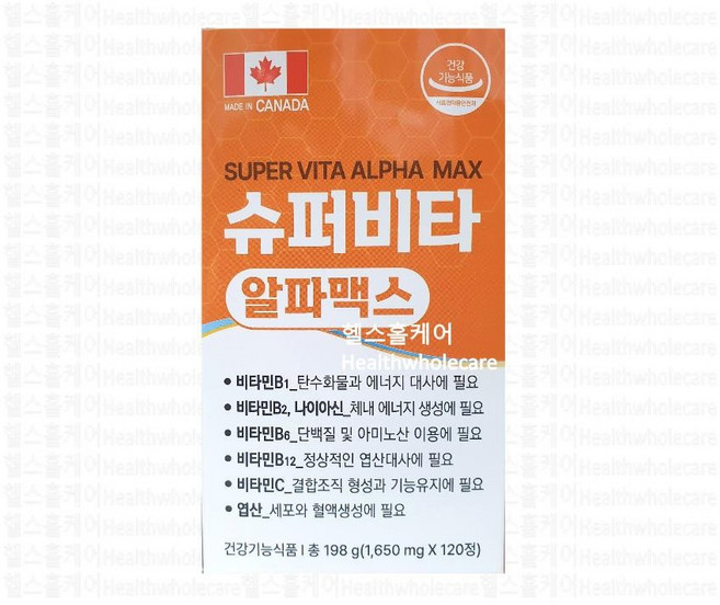 슈퍼비타 알파맥스 알부민 로얄제리 영양제, 1개, 120정