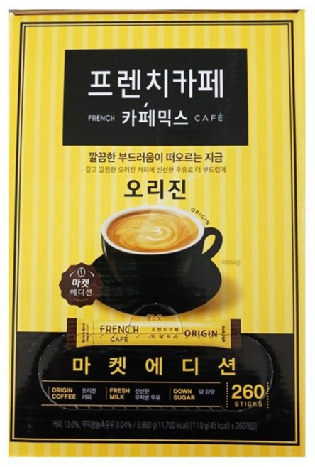 프렌치카페 카페믹스 260T, 11g, 260개입, 1개