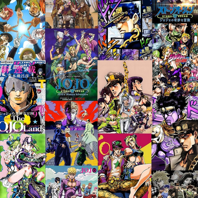 죠죠의 기묘한 모험 포스터 30p (원형스티커 증정), a