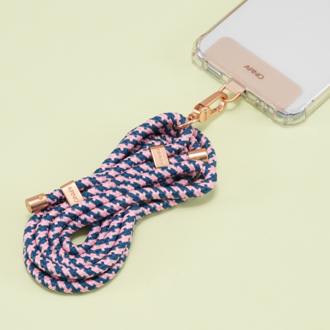 아르노 슬림 핸드폰스트랩 '드라마 속 그 핸드폰줄', 1개, 데일리 핑크