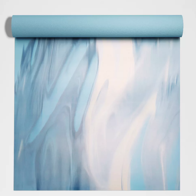 룰루레몬 요가매트 3mm 5mm 필라테스 홈트 천연고무 논슬립 마블 더매트, Seafoam/Steel Blue, One Size, Seafoam/Steel Blue, 1개