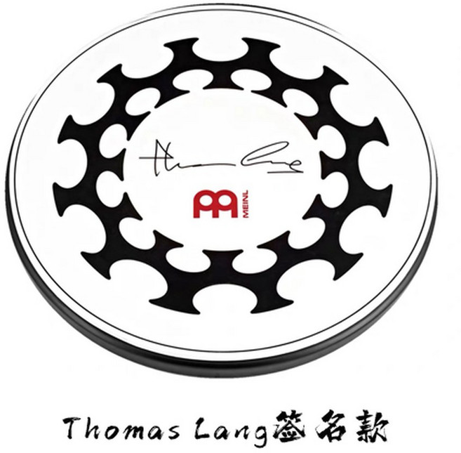 베니그랩 드럼 패드 연습용 빨간 연습실 레드 문양 스탠드 무대악기 고무 타악기 12인치, 랑 시그니처, 1개