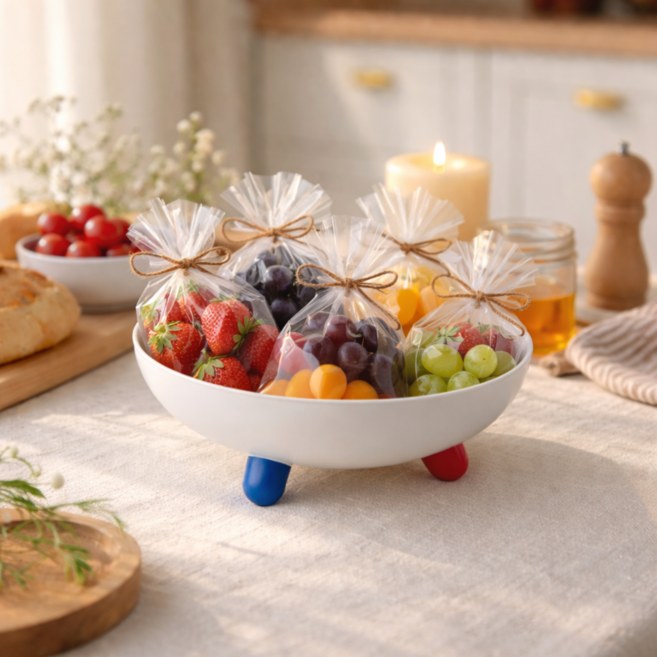 하루모음 카페 인테리어 간식 트레이 플레이트, 1개, 화이트