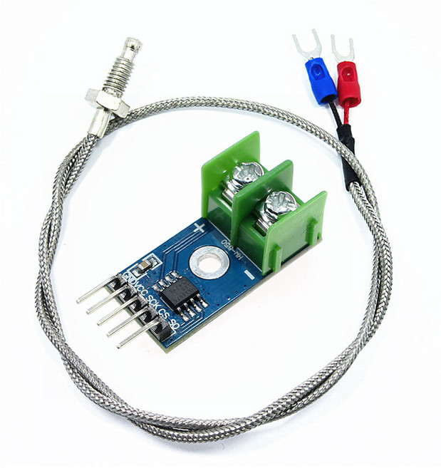 아두이노 온도 센서 MAX6675 K타입 열전대 고온 모듈 DIY 측정 케이블 세트 키트, 1개
