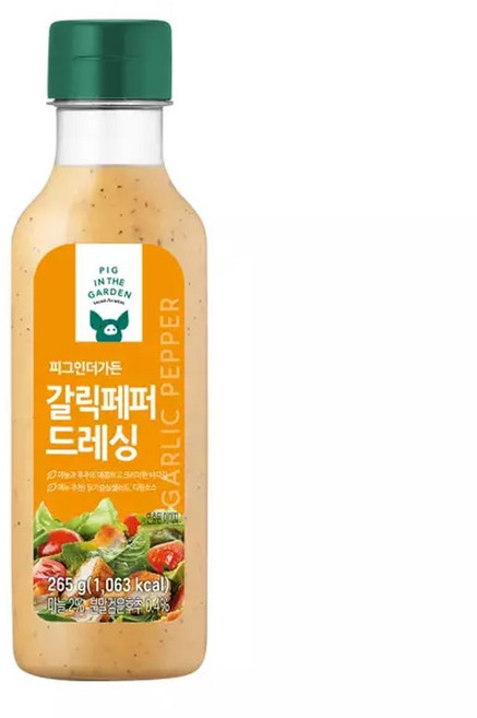 피그인더가든 갈릭페퍼 드레싱 샐러드 소스, 1개, 265g