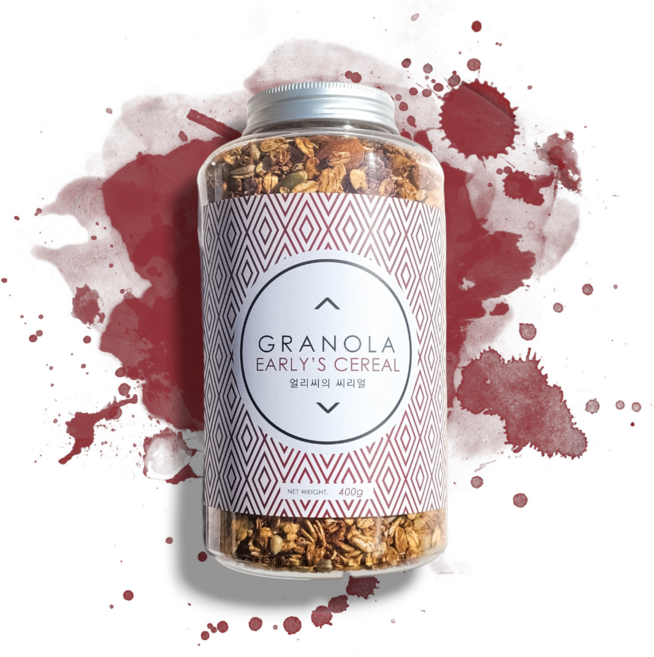 진한시나몬듬뿍 무설탕 고단백 저당 오트밀그래놀라, 1개, 400g