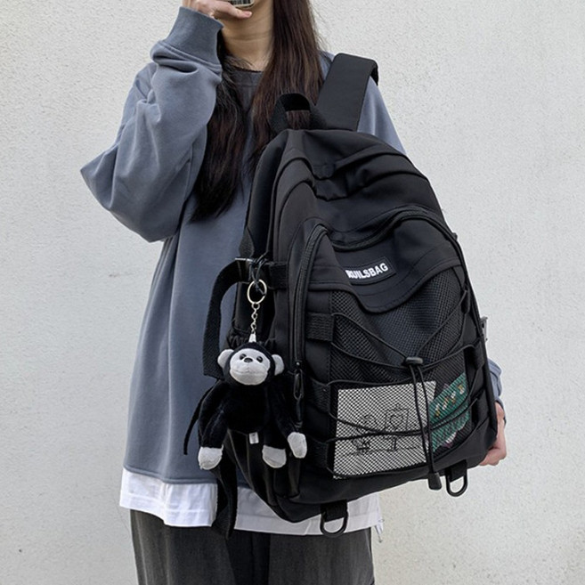 알피션 스트링 백팩 학생 책 가방 여행용 남녀공용 배낭