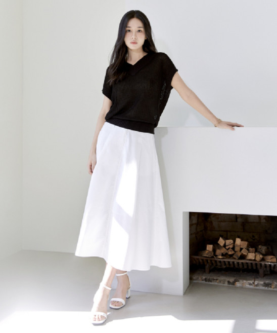 매장정품 셀렙샵에디션 CELEBSHOP EDITION SS 썸머 코튼 플레어 스커트 2052440044 123667