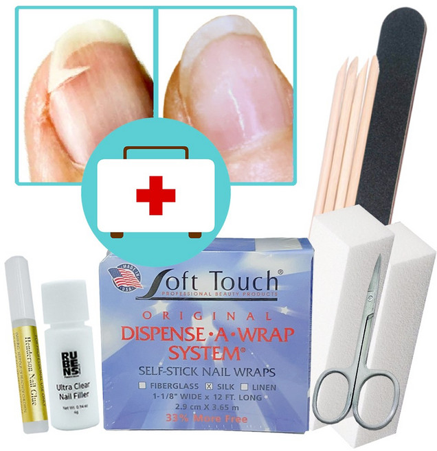 다이아뷰티 네일 응급 키트 / 찢어진 손톱 / 부러진 손톱 / 네일랩핑 실크랩핑 손톱보수, [기본세트] 네일 응급키트, 1개
