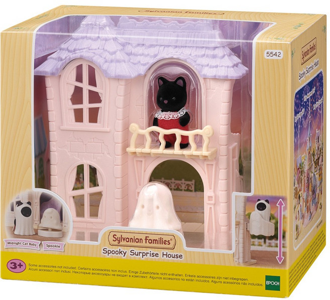 실바니안패밀리 스푸키 엘리베이터 유령하우스 피규어 5542, 1개