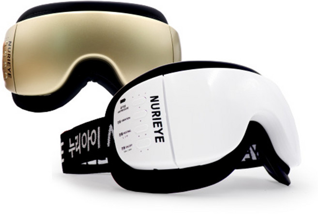 누리아이굿-3 안구치료의료기기 무선 온열 찜질기 국내생산 밀착력 증대, 화이트, 누리아이굿3