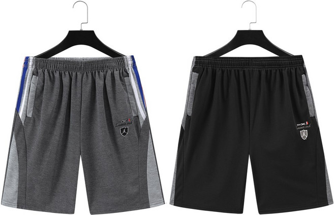 인디오 1+1 남성용 분또소재 트레이닝 코튼 밴딩 5부 팬츠 반바지 NCH7035