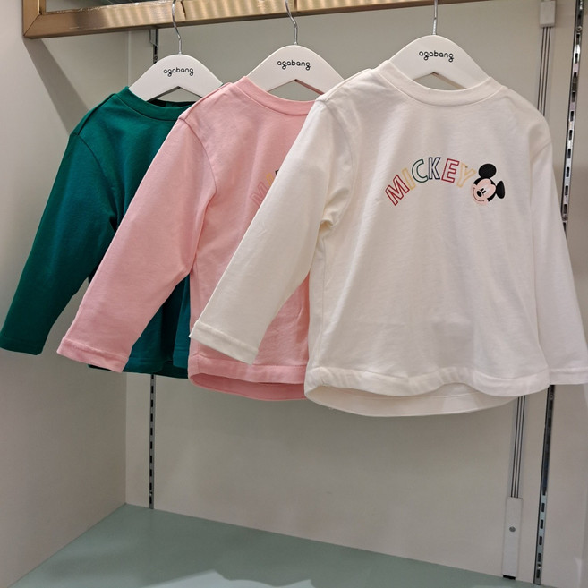 아가방 초특가세일 ~ 아가방과 디즈니 ~ 귀여운 미키 미니 간절기 유용한티셔츠 ~