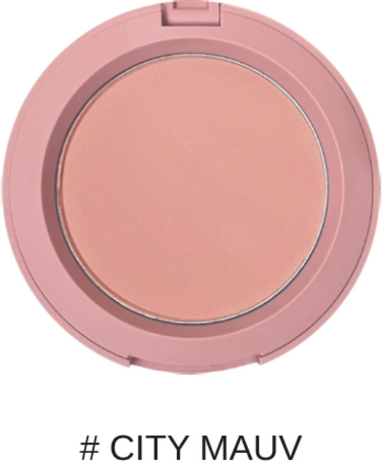 3CE 霧面單色腮紅膏, 1個, 腮紅圓殼#CITY MAUVE(4624