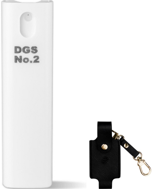 여성용 휴대용 호신용 스프레이 페퍼 화이트 DGS-2 + 홀스터 랜덤발송 세트, 1세트