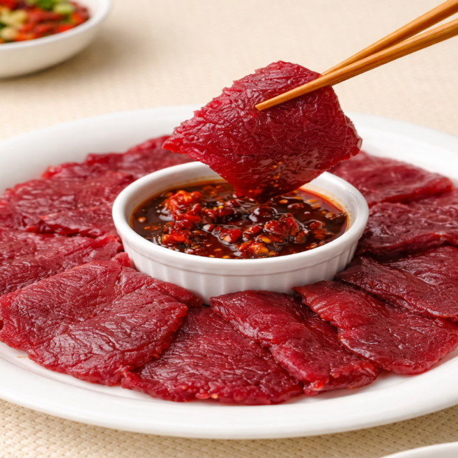 [이음한우] 한우 암소 당일도축 쫀득 뭉티기 (냉장) 300g 1개