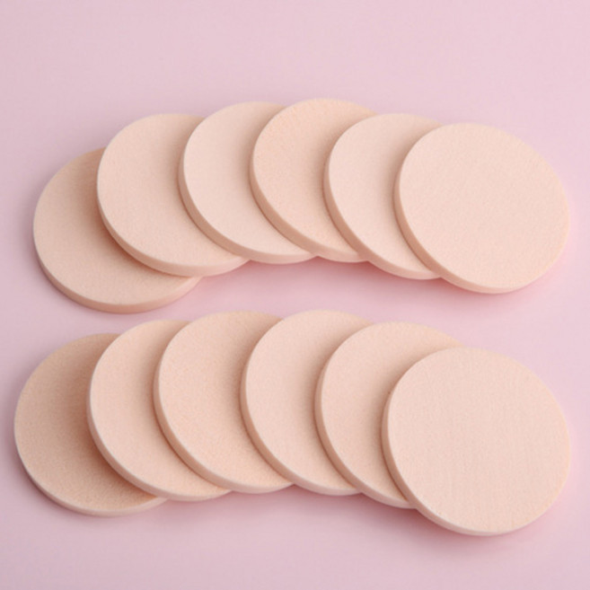 라온텐 메이크업 화장 퍼프, 12개, 베이지