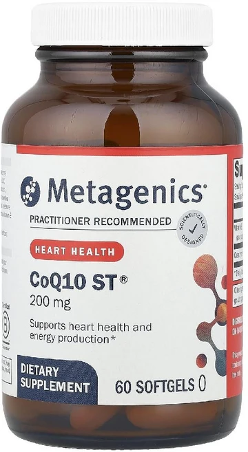메타제닉스 CoQ10 ST 200mg 코큐텐 코엔자임 소프트젤 60정, 1개 - 쿠팡