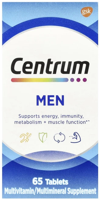 Centrum 남성 종합비타민 65정, 1개 - 쿠팡