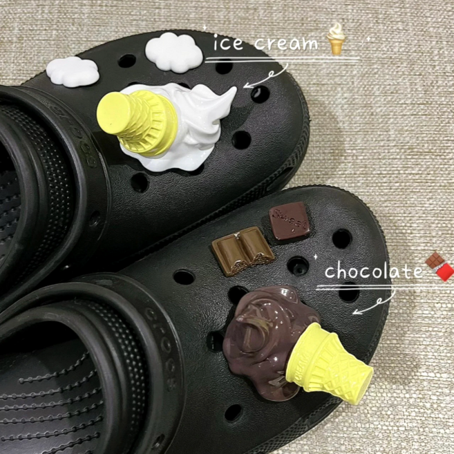 뷰티앤몬스터 초콜릿 크림 콘 캐릭터 파츠 2종 세트