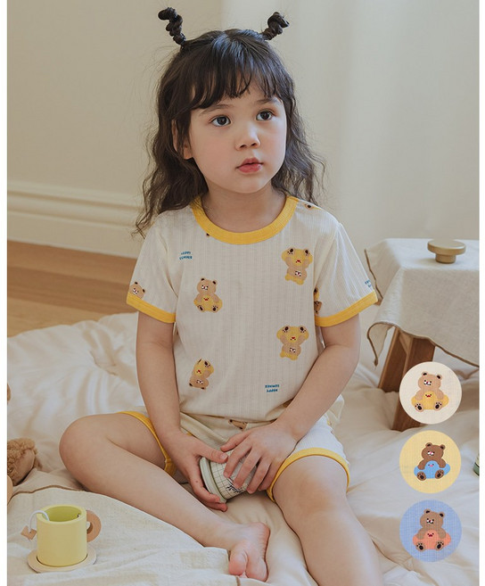 [해피버스] 튜브베어 실내복세트