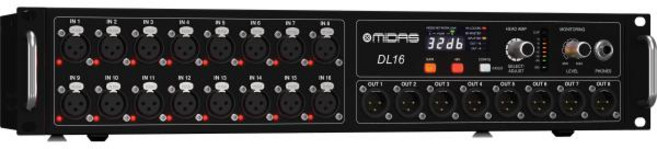 미다스 DL16 16입력8출력 스테이지 박스 미다스 디지털 오디오 믹서와 호환