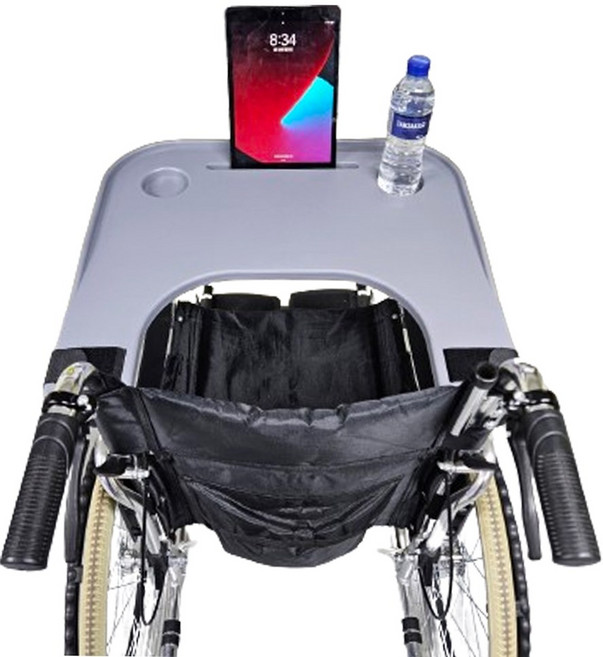 셀티풀케어 휠체어식판 휠체어테이블 휠체어식탁 휠체어책상 신형, 1개