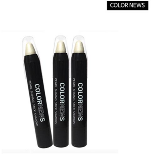 컬러뉴스 칼라뉴스 리얼 샤이닝 스틱 섀도우2.7g 13종-1호 화이트, 1개, 01호 화이트
