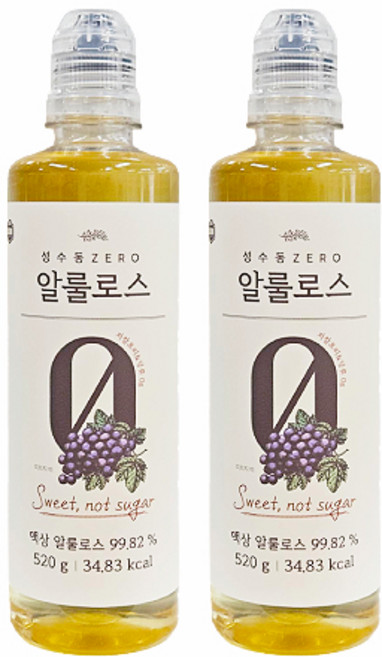 [다신샵] 저당 저칼로리 제로 알룰로스 / 당류0g 설탕대체 감미료, 2개, 520g