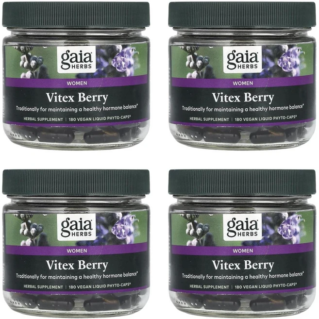가이아 허브 여성용 바이텍스 베리 캡슐, 180정, 4개 - 쿠팡