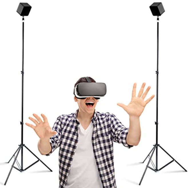 Skywin VR 삼각대 스탠드 HTC Vive 호환 센서 스탠드 및 Vive 센서 또는 Oculus Rift Constellation용 베이스 스테이션(2팩)