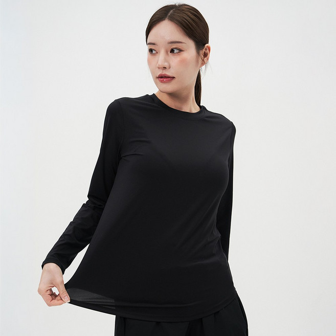 펌핑 여자 기능성 롱슬리브 긴팔 티셔츠 운동 등산 요가 국내생산