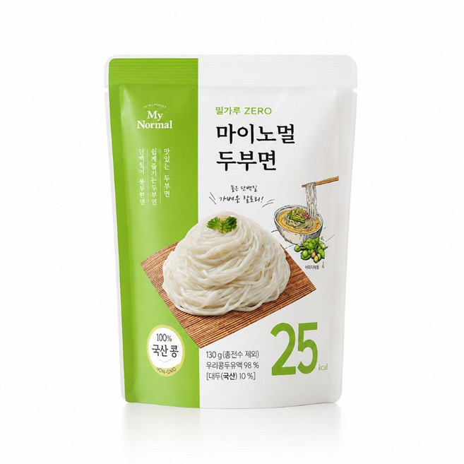마이노멀 두부면 밀가루ZERO 130g, 5개