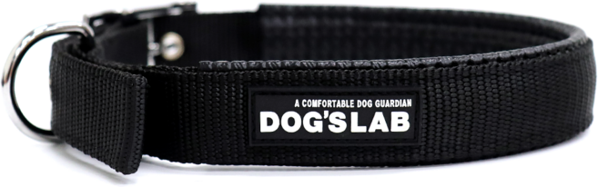독스랩 강아지 목줄 중형견 대형견, 1개, 블랙