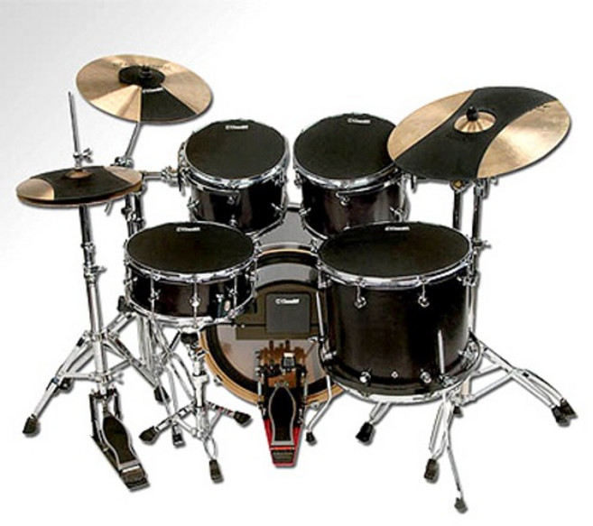 에반스 HQ 드럼 뮤트 패드 세트 / EVANS SOUND OFF / 소리 안나게 어쿠스틱 드럼 연주 가능