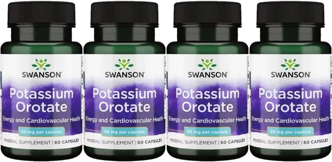 스완슨 오로틴산 칼륨 오로테이트 99mg, 4, 4개, 60정 - 쿠팡