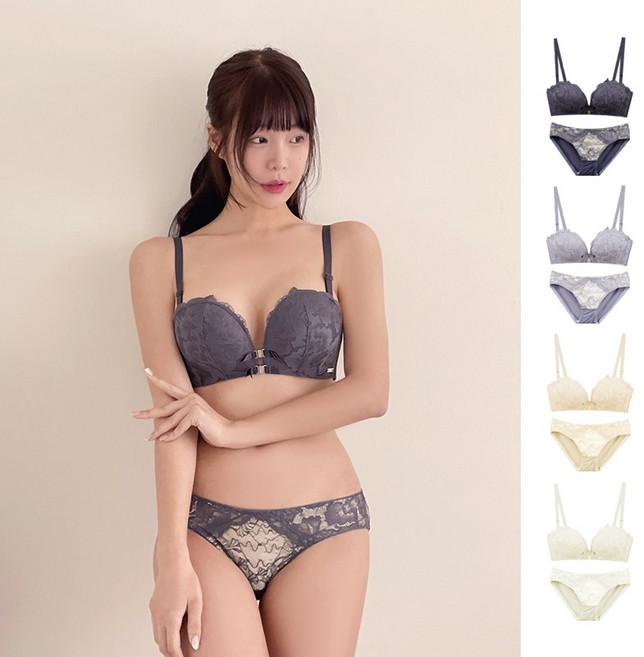 이너리티 모브 애쉬 레이스 자석 앞후크 브라