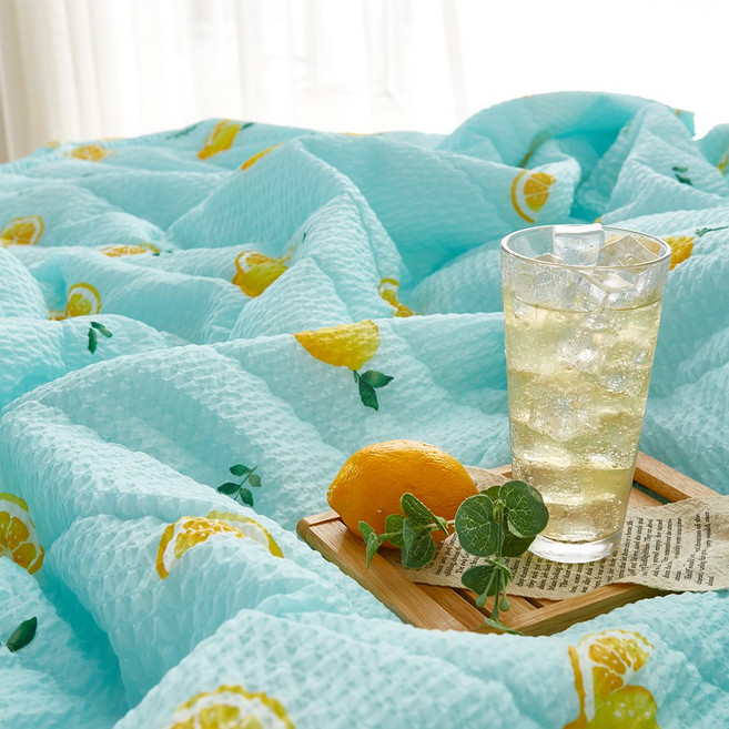 휴고하우스 후르츠 시원한 시어서커 여름 이불