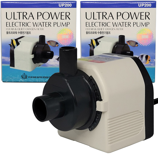 협신 수중 모터 20W UP200 협신울트라파워 수중전기펌프 어항 수족관 분수 펌프 출수량 14L/min, 2개