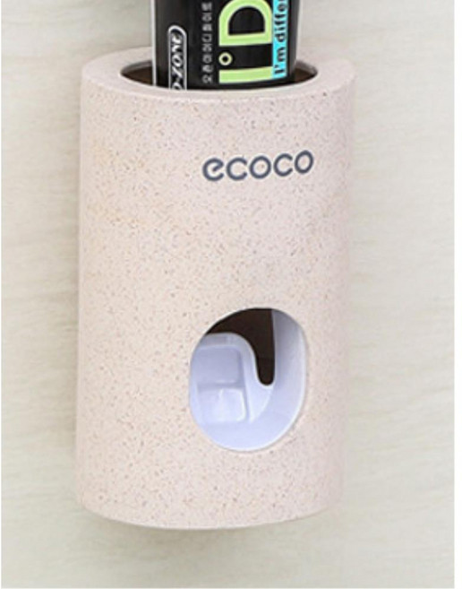 벽부착 짜개 자동 치약 디스펜서 인테리어욕실공병 욕실공병 샴푸욕실공병, 화이트YS003015, 1개